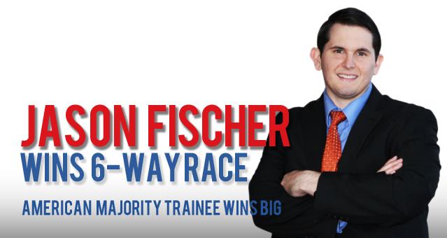 Jason Fischer, American Majority trained wins 6-way race