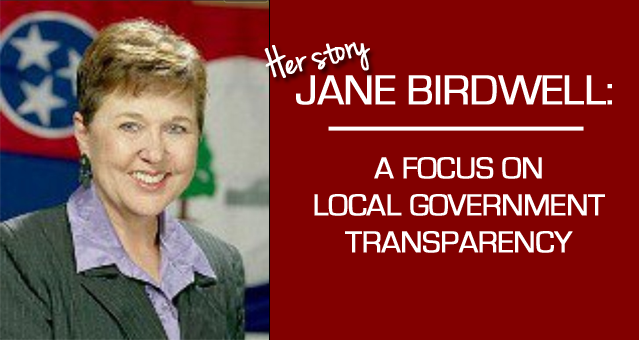 Jane Birdwell: A focus on local government transparency