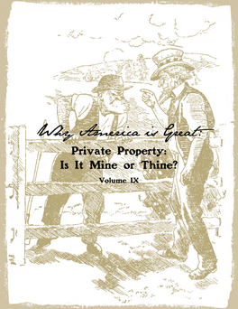 Private Property: Is it Mine or Thine?