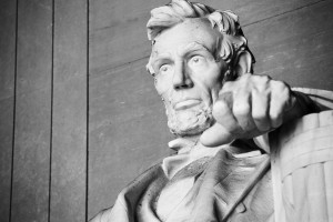 Abraham Lincoln statue at Lincoln Memorial