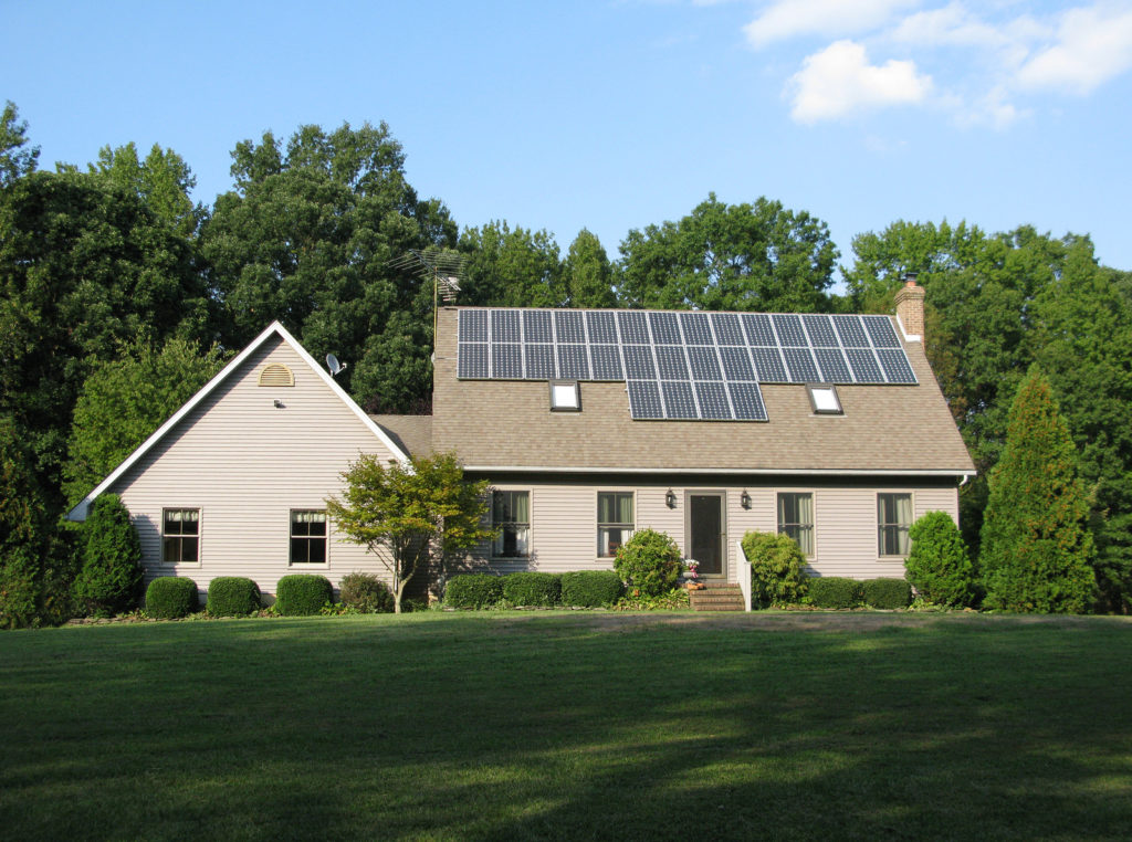 A beautiful house with solar panels on the roof
** Note: Slight blurriness, best at smaller sizes