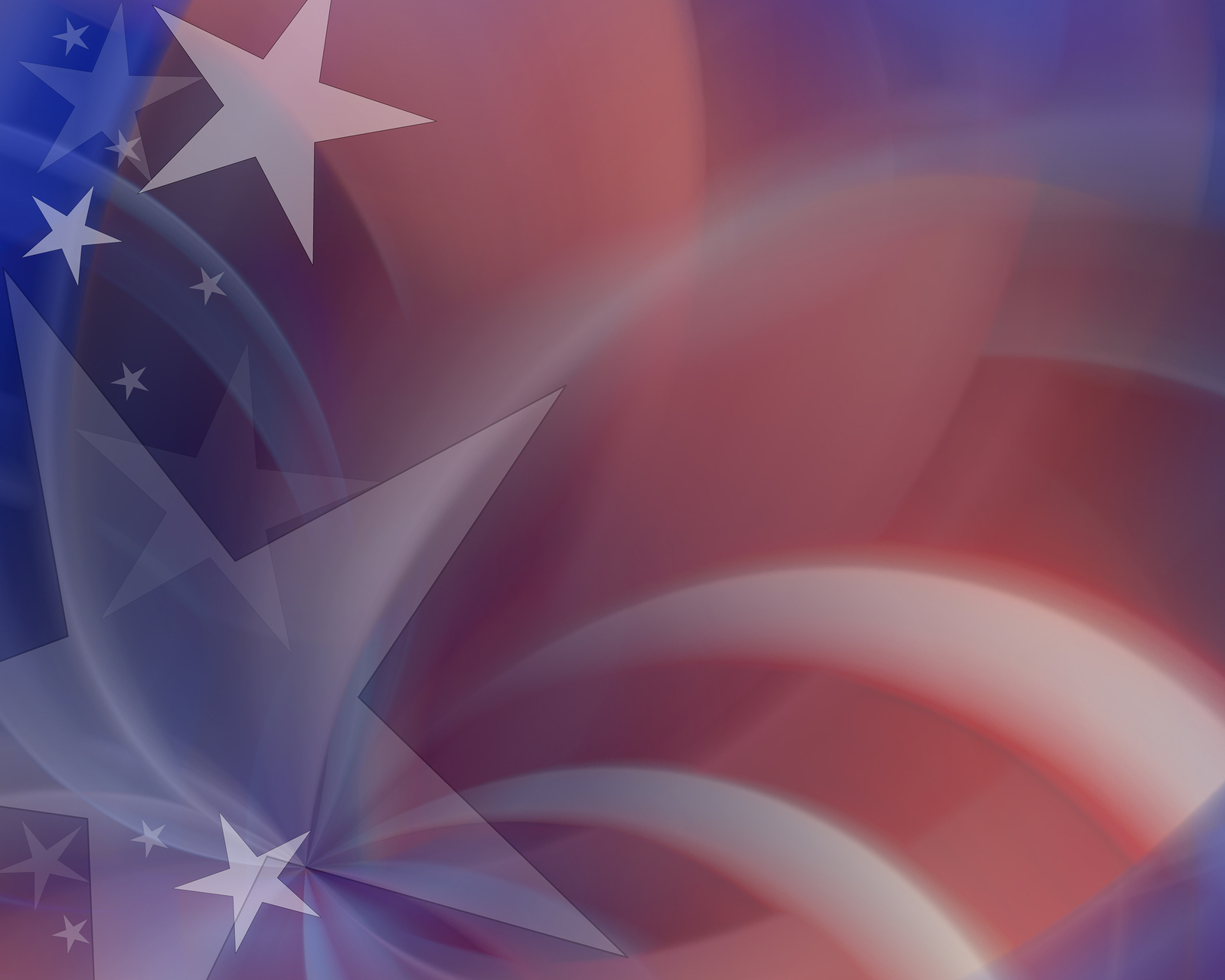 American patriotic stars on red white &amp; blue abstract background