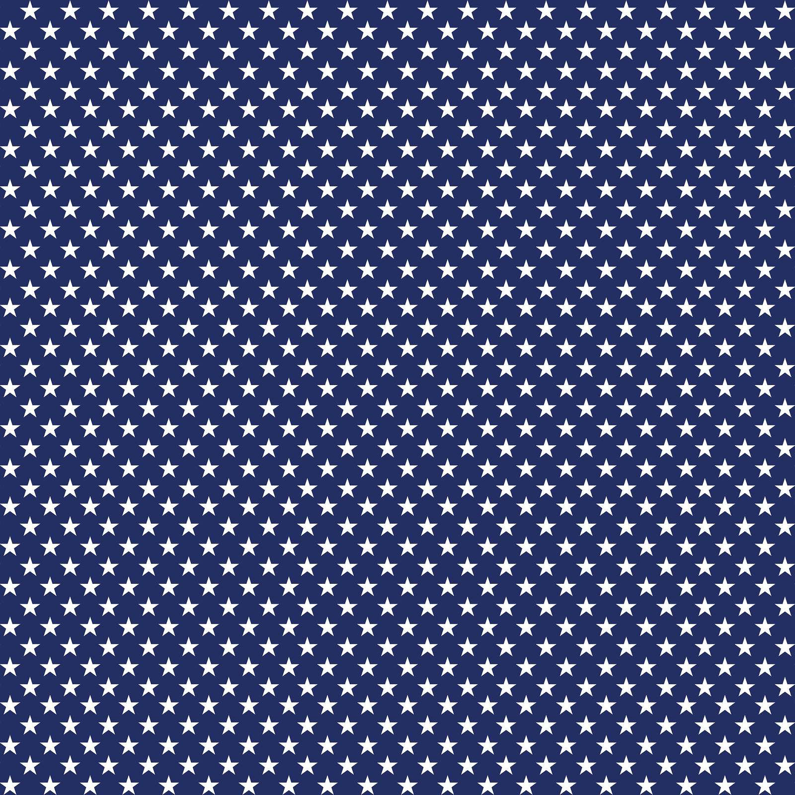 American patriotic seamless pattern white stars on blue background
