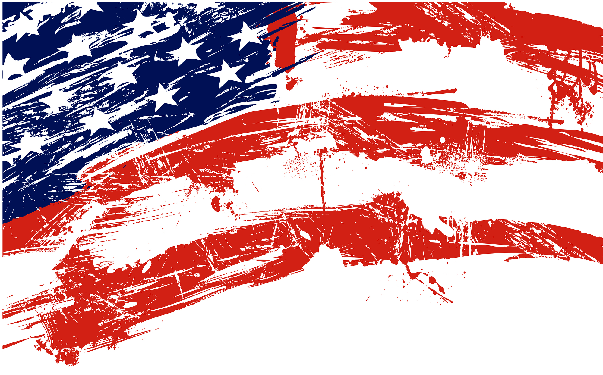 American flag background fully editable vector illustration can be scaled to any size without quality loss