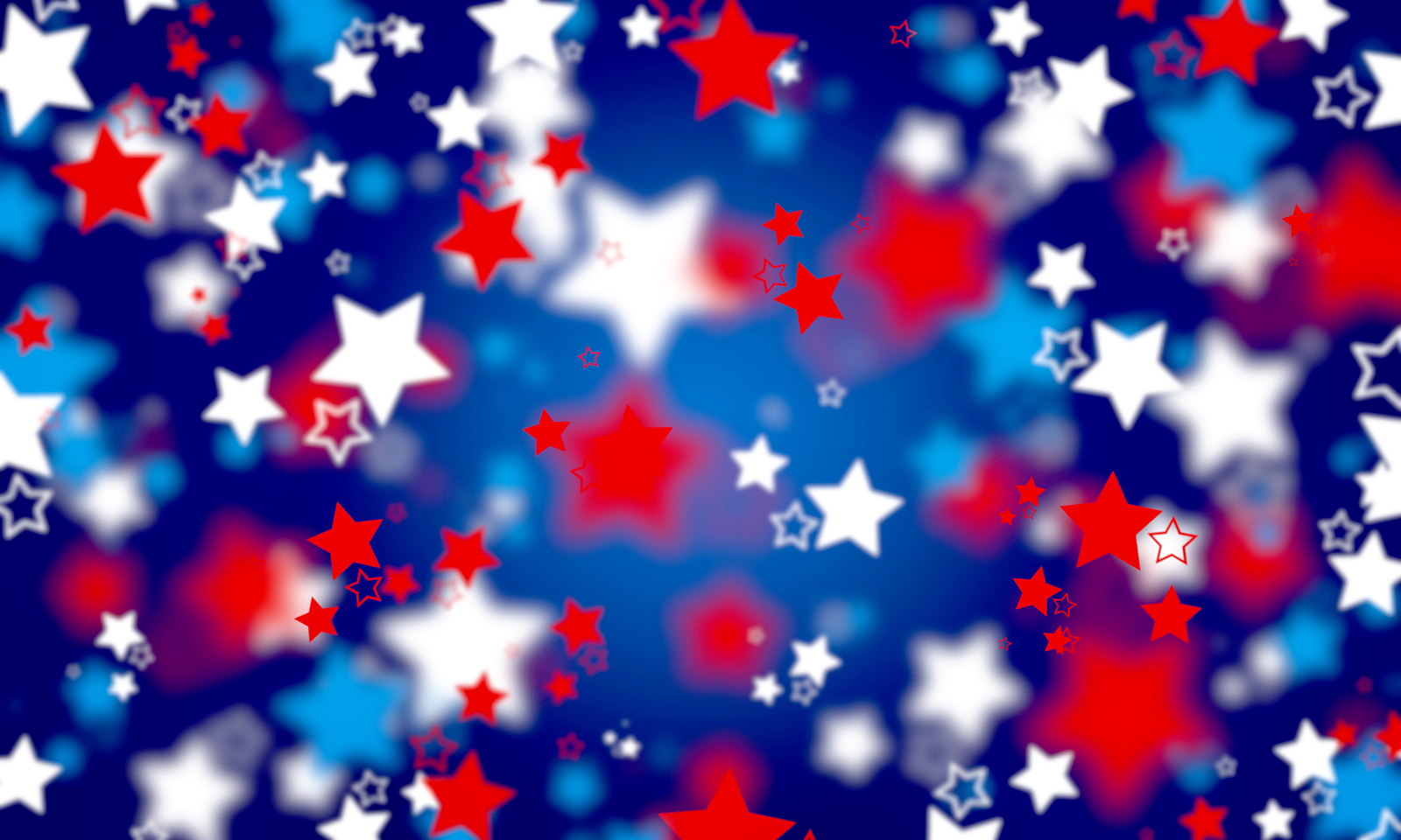 Abstract, American flag colors, background, blue, spot, blurred, bright, bokeh background, celebration, color, colorful, design, figure, festive, holiday, invitation, light, many stars, bokeh, new, pattern, red, shiny ,sloppy, star, stars, oscillating, wh